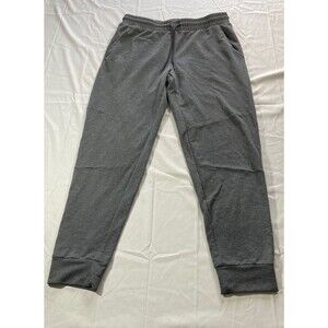 BALLY Elastic Stretch Jogger Gray Drawstring Tapered Sweatpants Men's Size Large
